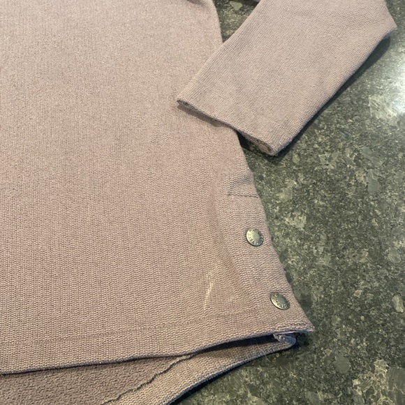 The North Face Pullover Sweater Hooded Women’s Size Large Gray/Purple - Picture 2 of 11